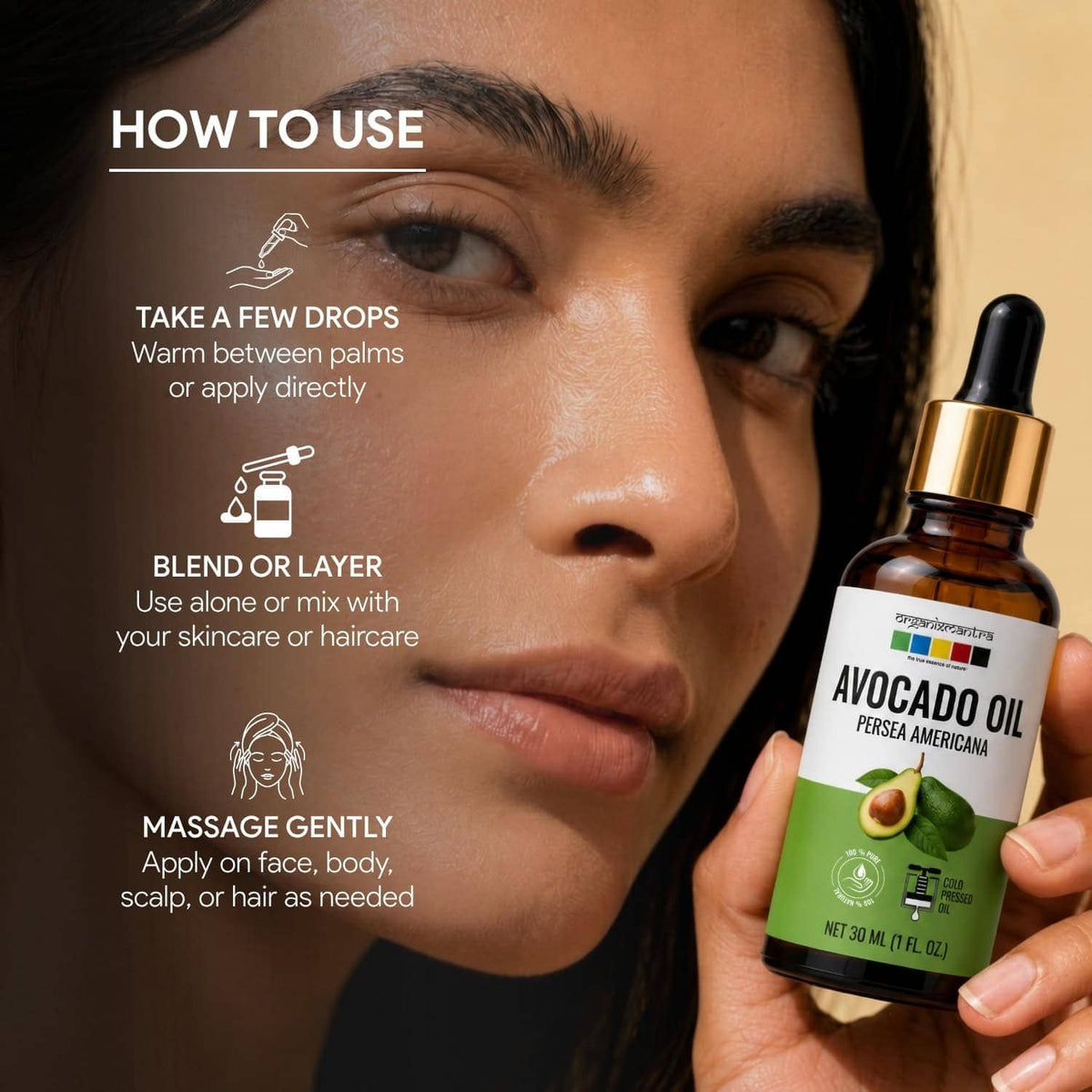 avocado oil on skin