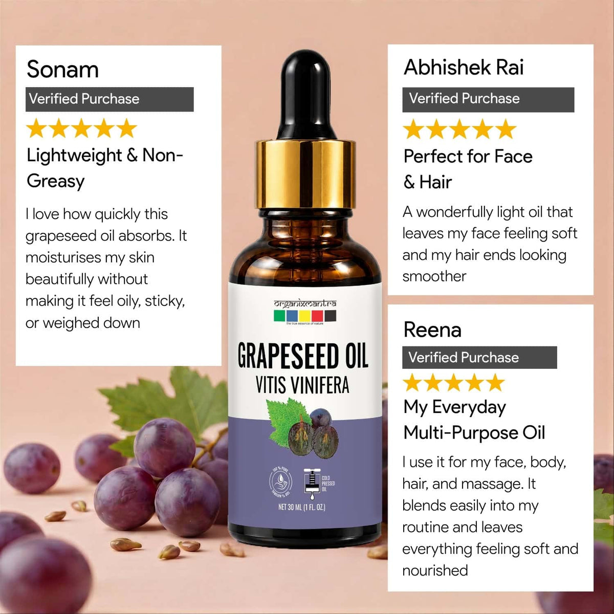 grapeseed oil for oily skin