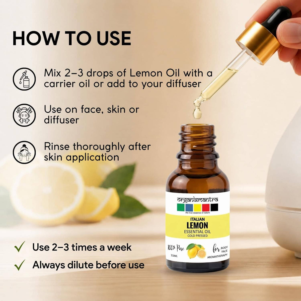 how to use lemon oil diffuser
