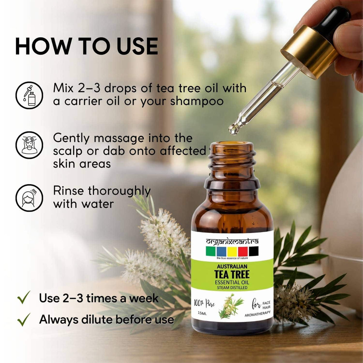 how to use tea tree oil for skin