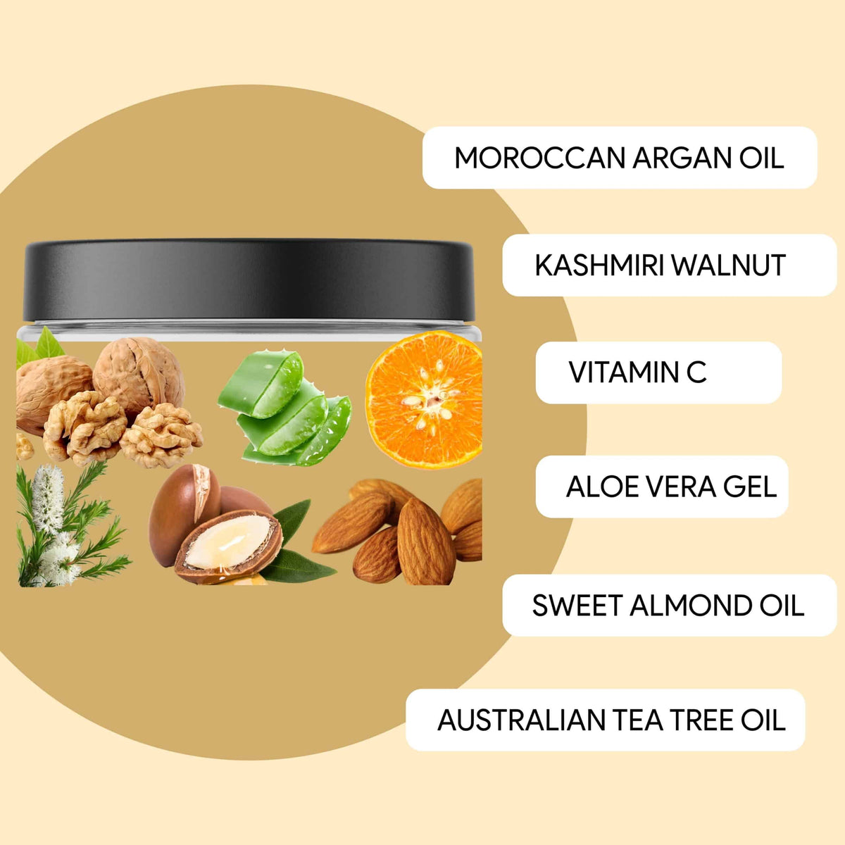 natural walnut face scrub