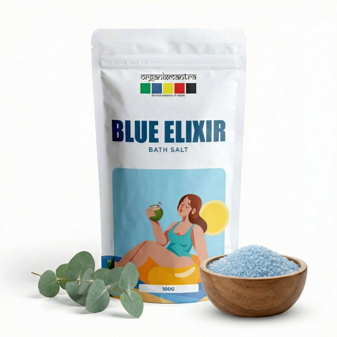 organix mantra blue elixir epsom dead sea bath salr 100g