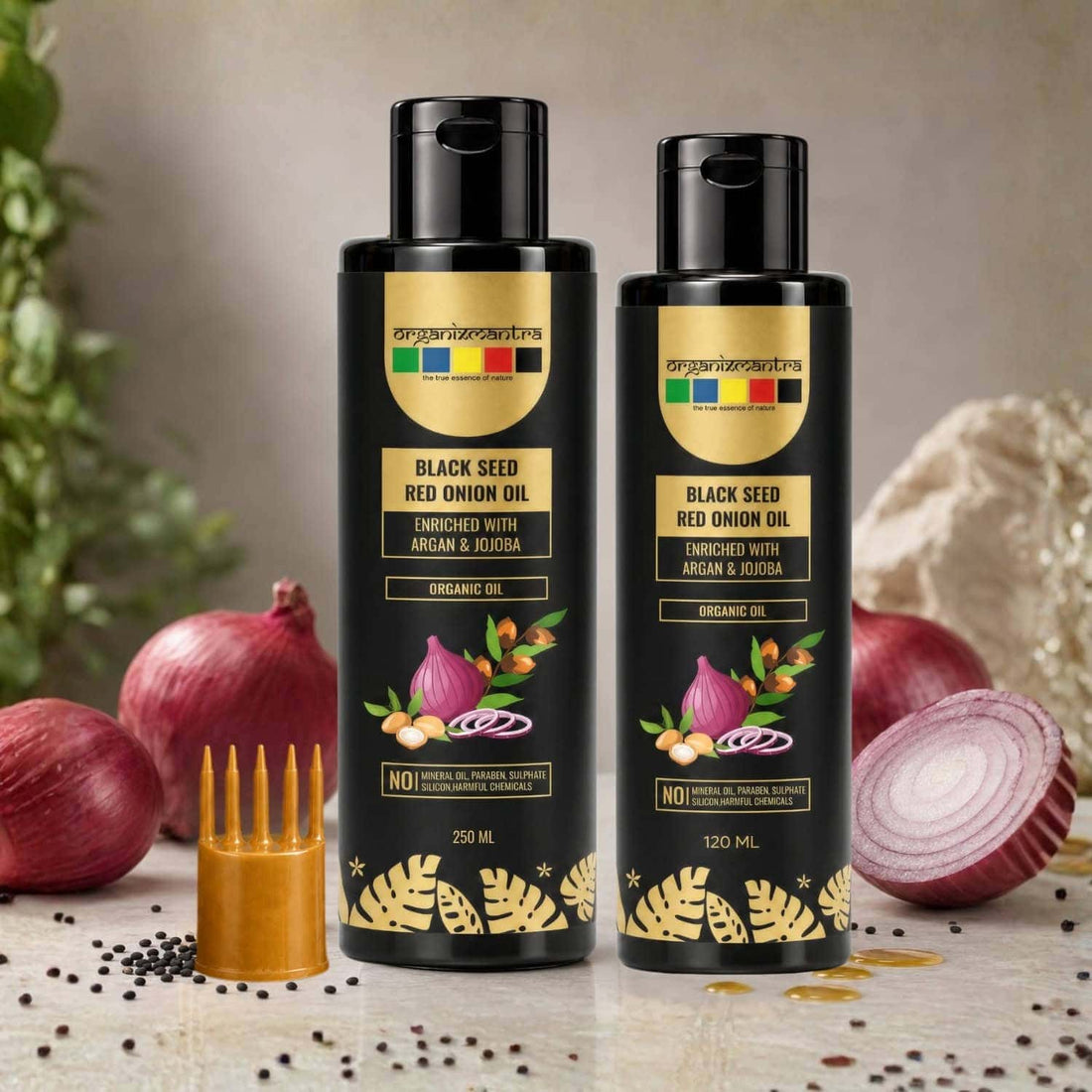 organix mantra black seed red onion hair oil
