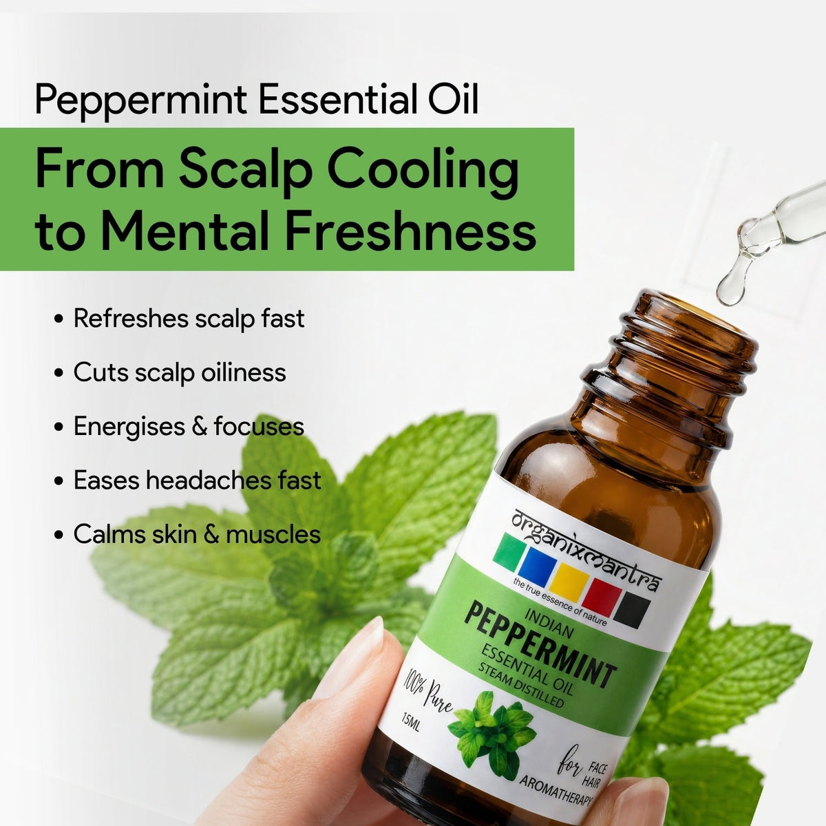 peppermint oil for hair and scalp