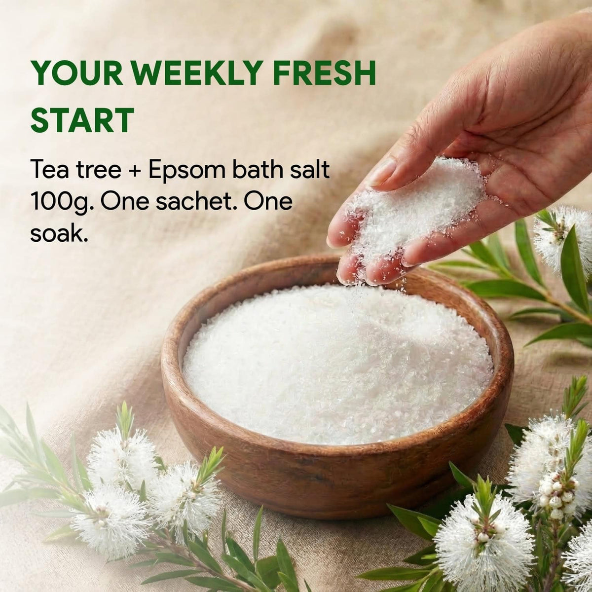 purist bath salt weekly fresh start single soak