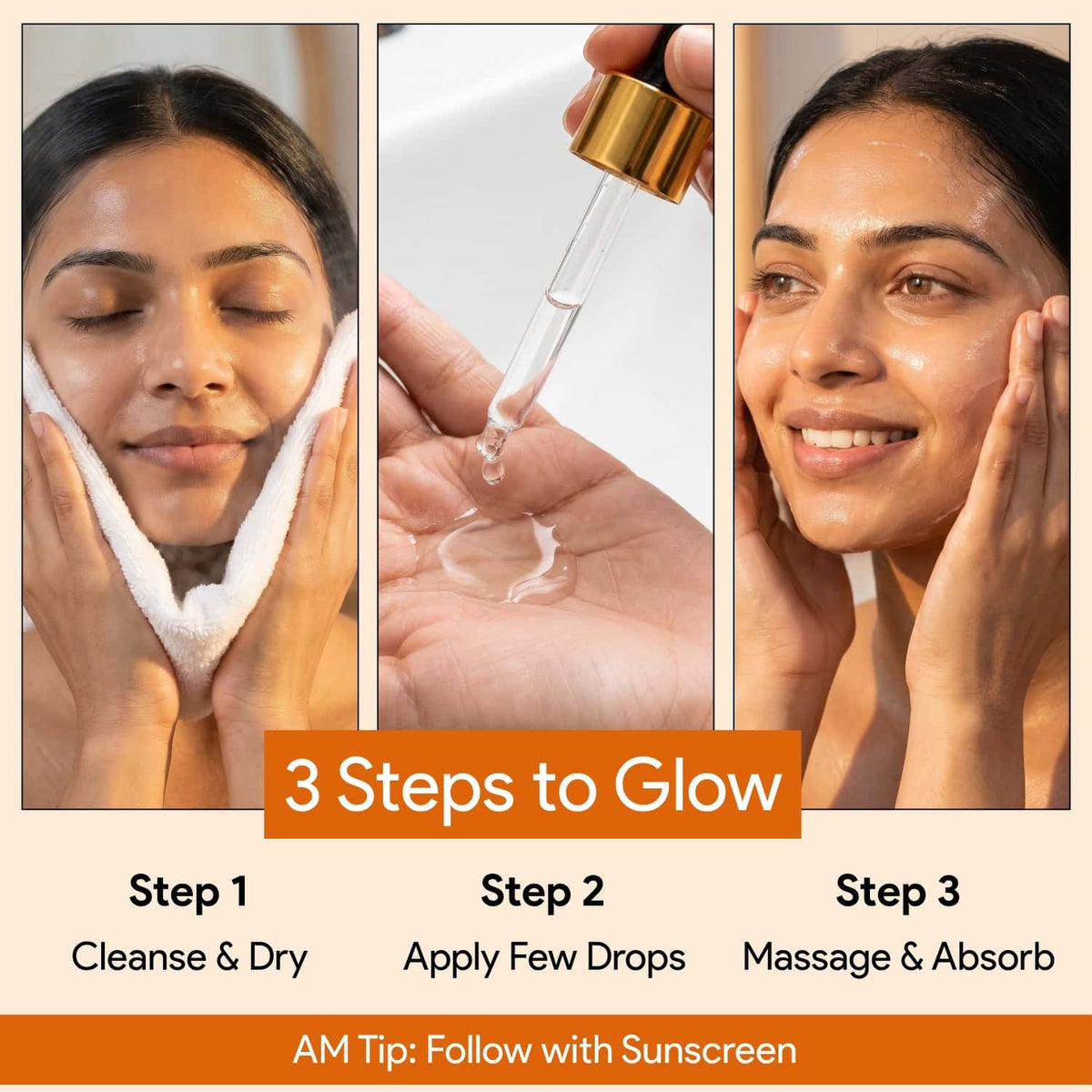 vitamin c serum how to use cleanse apply massage sunscreen
