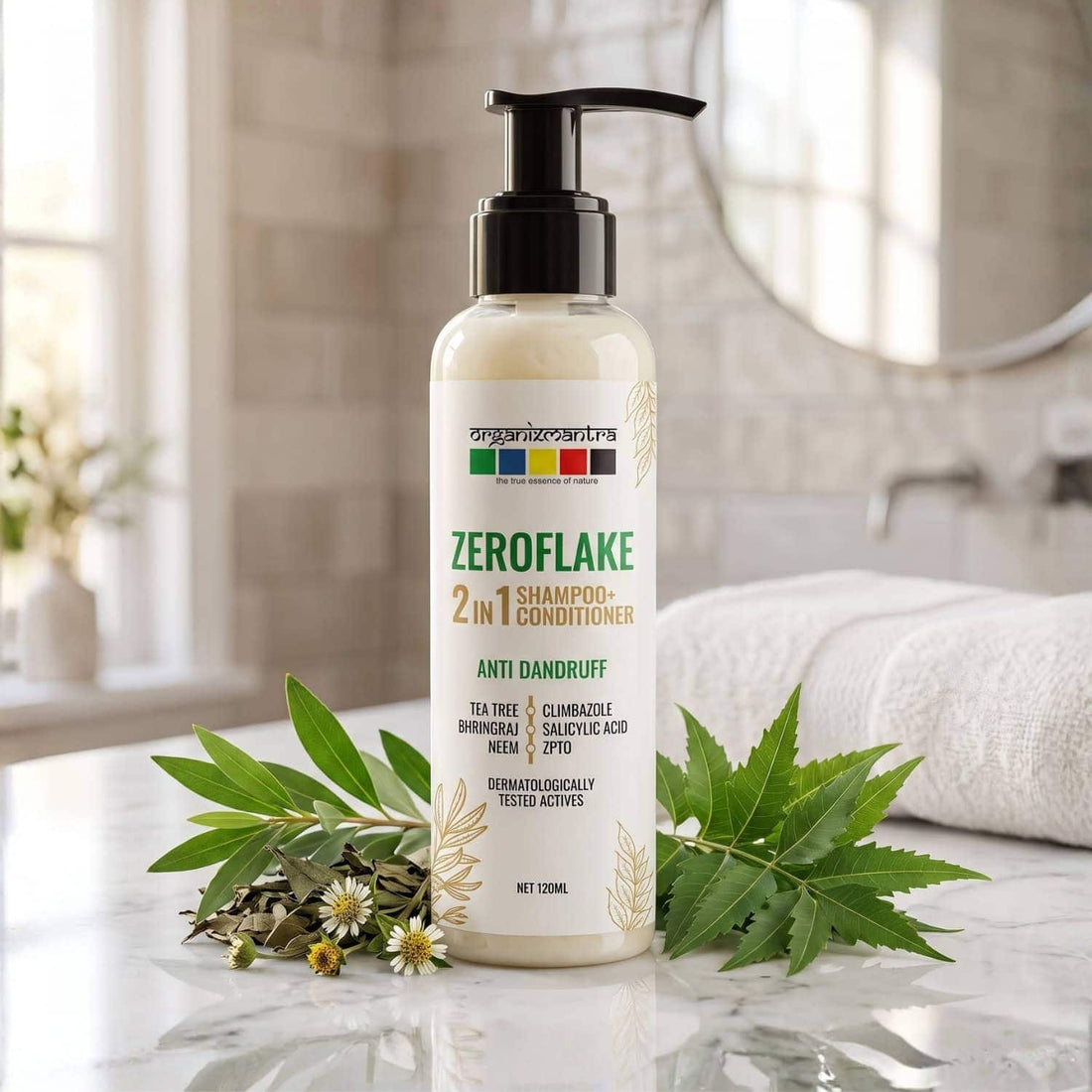 zeroflake 2-in-1 anti dandruff shampoo conditioner
